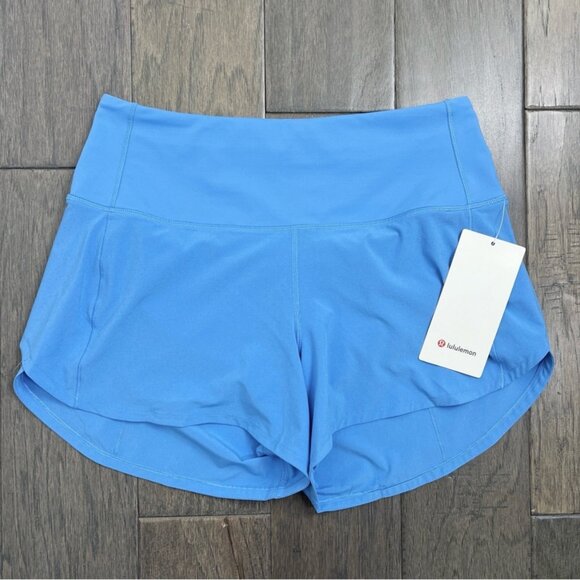 Lululemon NWT Speed Up High-Rise Lined Short 4" Pool Party - Picture 1 of 7